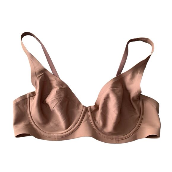Soma Womens Tan Essentials Unlined Scoop Balconette Bra 40C Comfort Lounge - Picture 1 of 8
